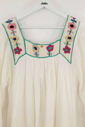 Robe Antik Batik Blanc en Coton