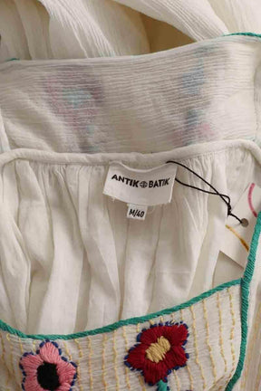 Robe Antik Batik Blanc en Coton