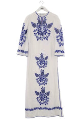 Robe Antik Batik Blanc en Coton, taille S - Seconde Main