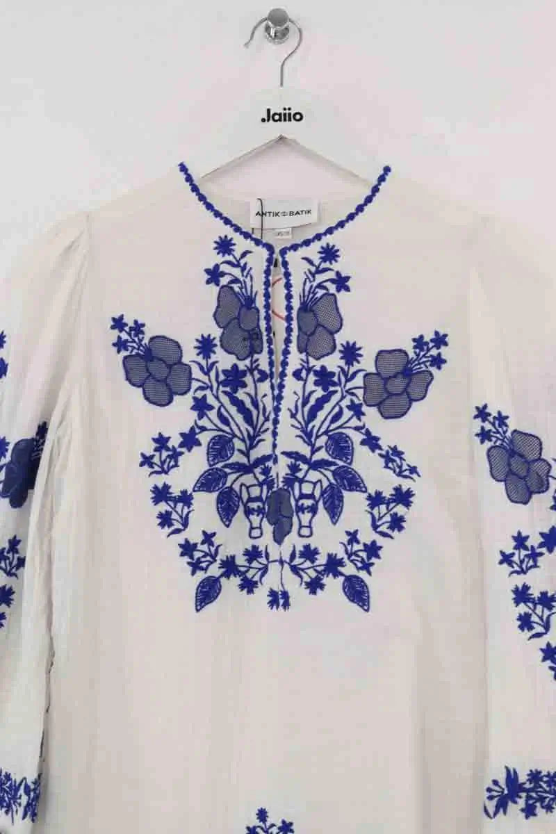 Robe Antik Batik Blanc en Coton