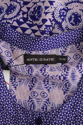 Robe Antik Batik Bleu en Soie