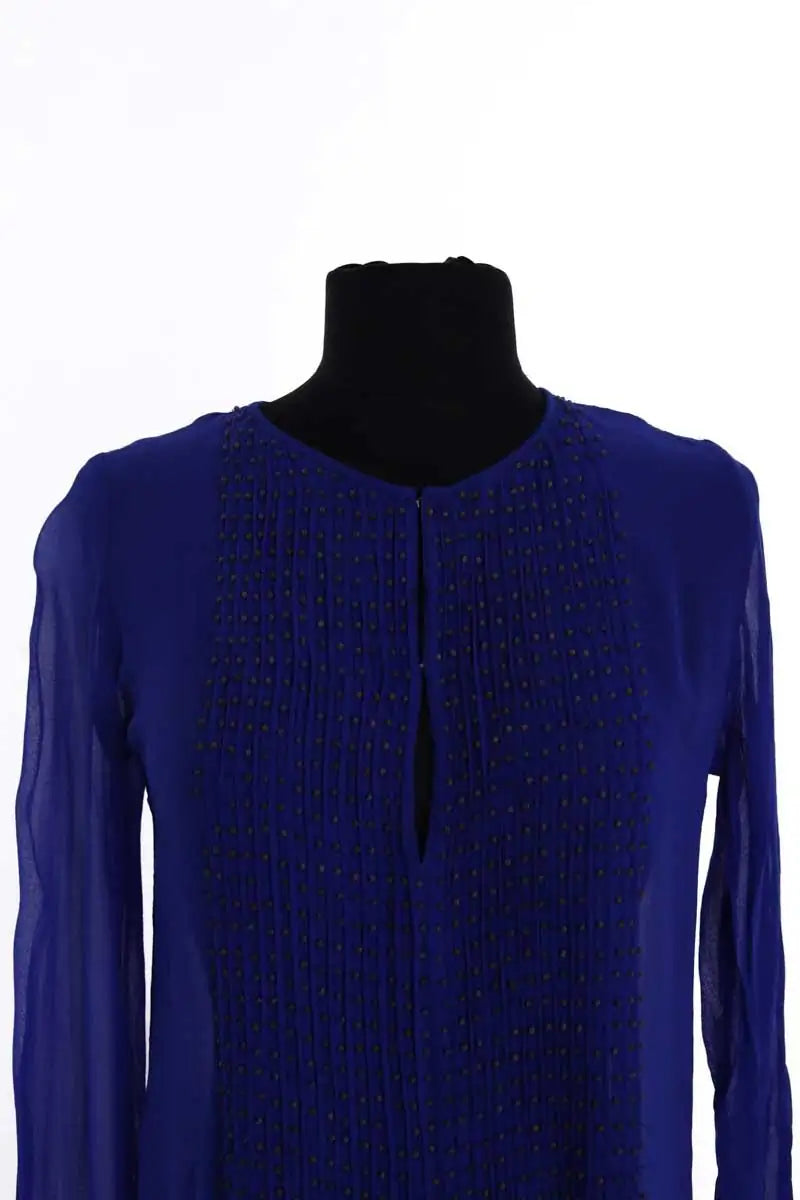 Robe Antik Batik Bleu en Soie