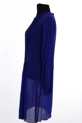 Robe Antik Batik Bleu en Soie