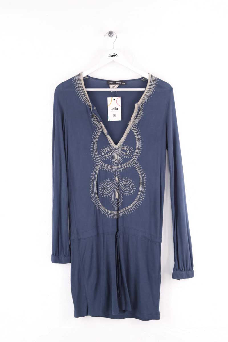 Robe Antik Batik Bleu en Viscose, taille S - Seconde Main