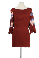 Robe Antik Batik Bordeaux en Viscose, taille M - Seconde Main
