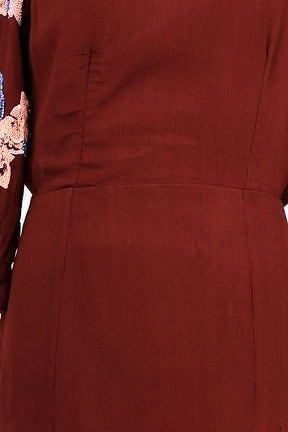 Robe Antik Batik Bordeaux en Viscose