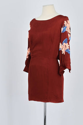 Robe Antik Batik Bordeaux en Viscose
