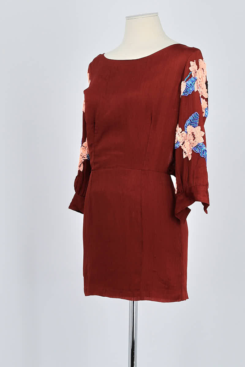 Robe Antik Batik Bordeaux en Viscose