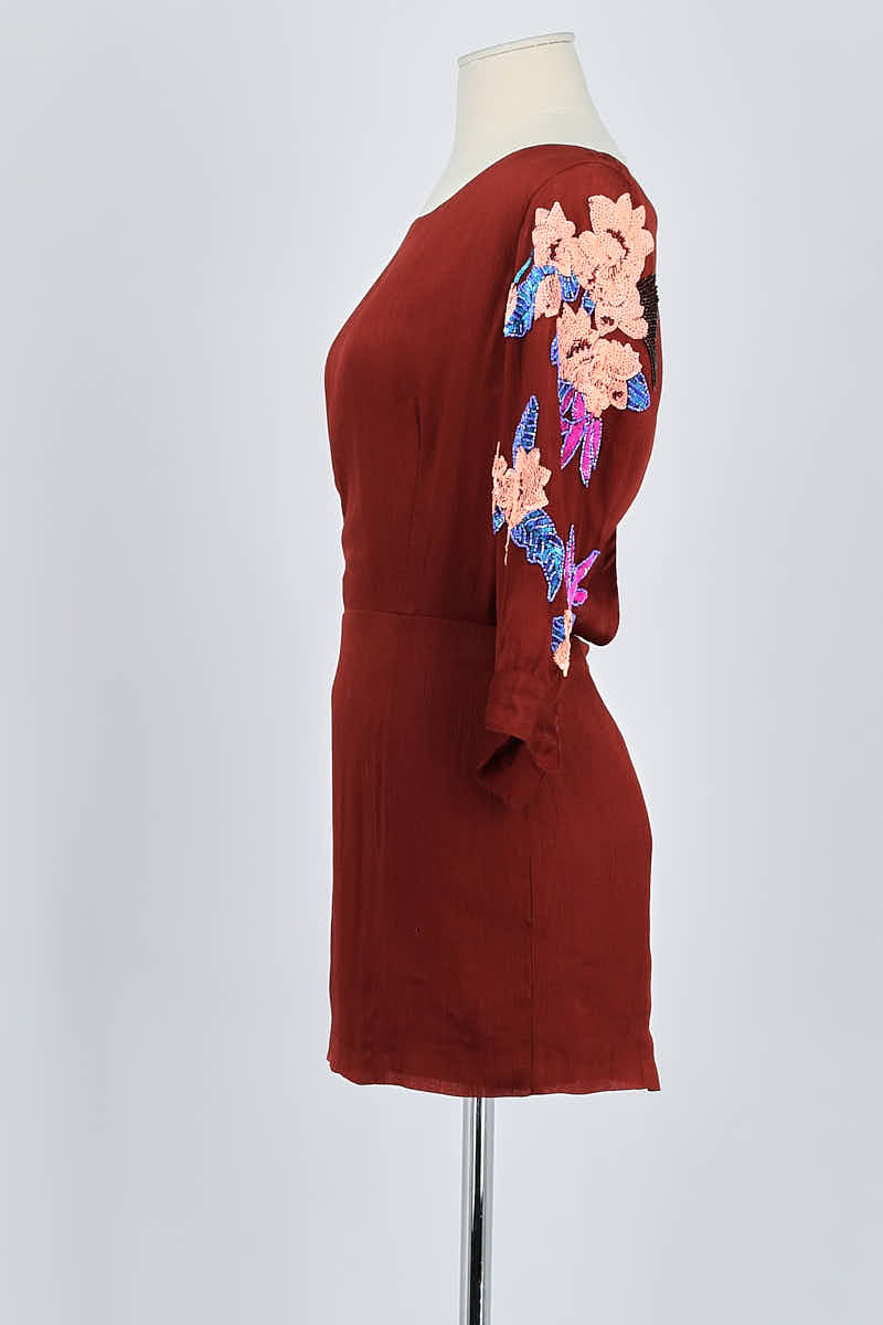 Robe Antik Batik Bordeaux en Viscose