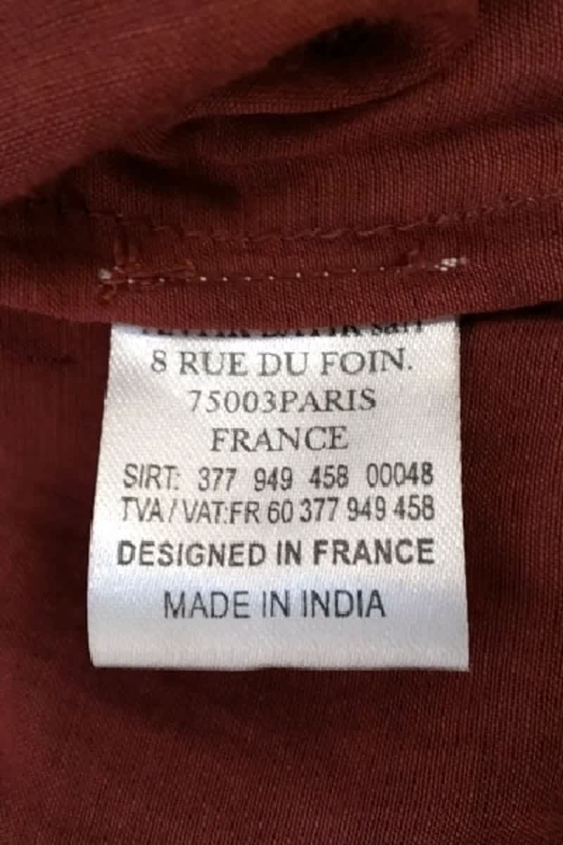 Robe Antik Batik Bordeaux en Viscose
