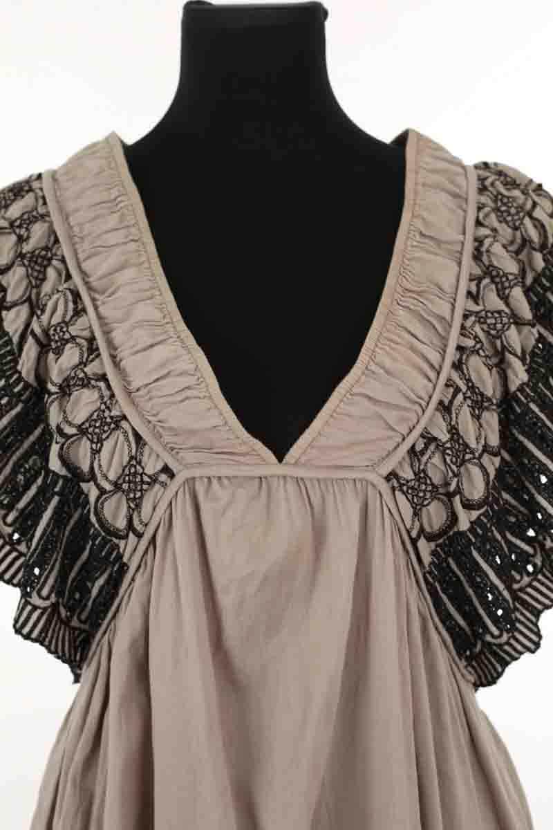 Robe Antik Batik Gris en Coton