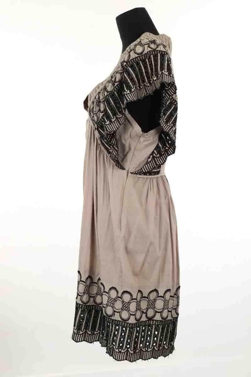 Robe Antik Batik Gris en Coton