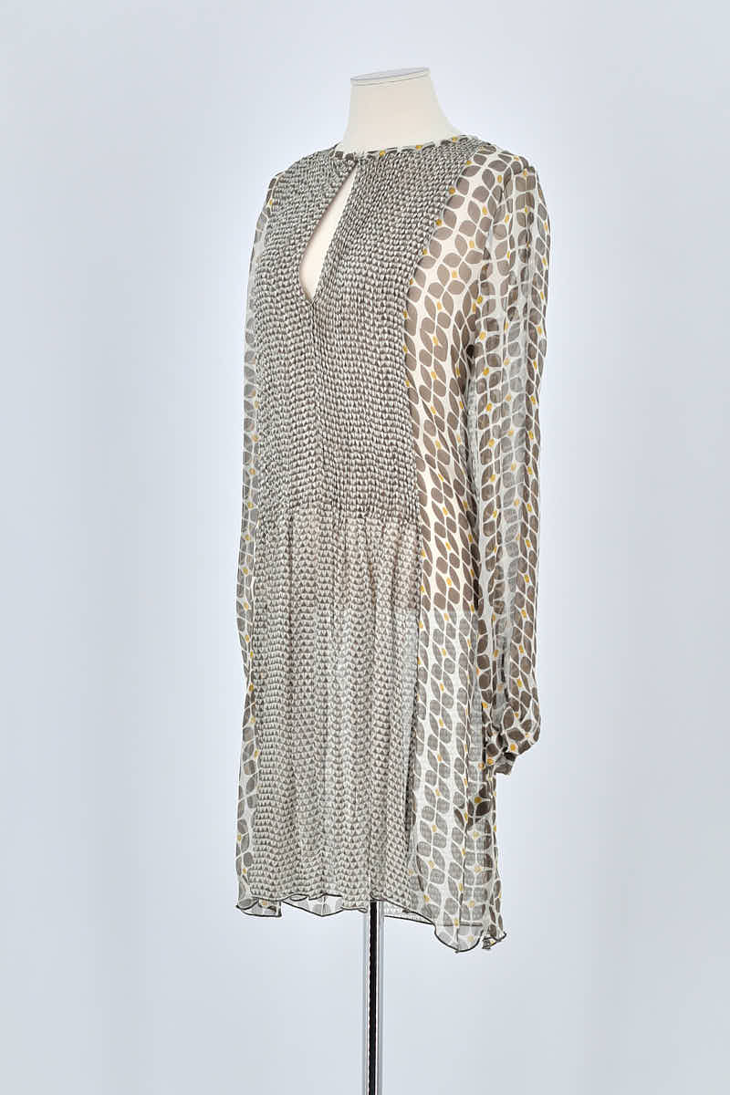 Robe Antik Batik Gris en Soie