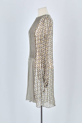 Robe Antik Batik Gris en Soie