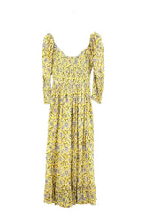 Robe Antik Batik Jaune en Coton, taille S - Seconde Main