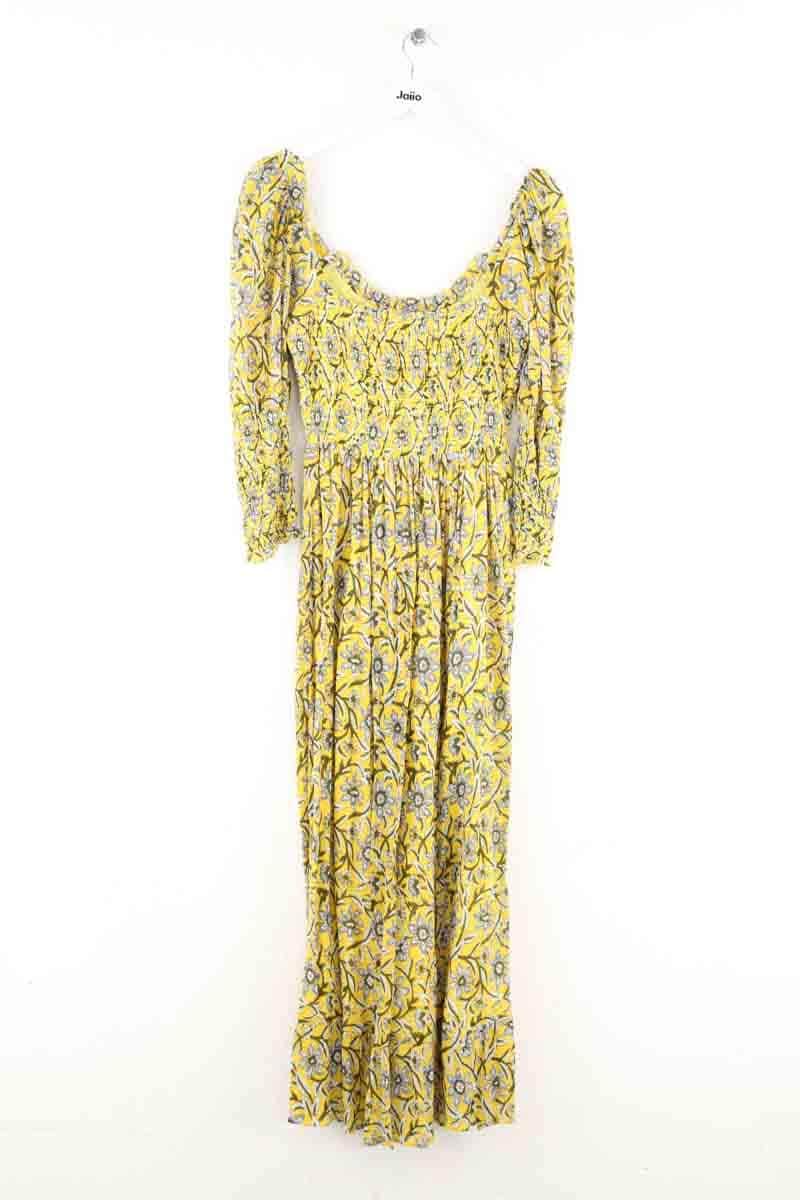 Robe Antik Batik Jaune en Coton