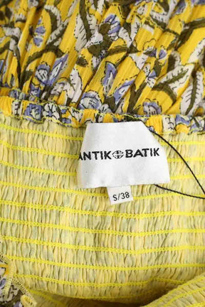 Robe Antik Batik Jaune en Coton
