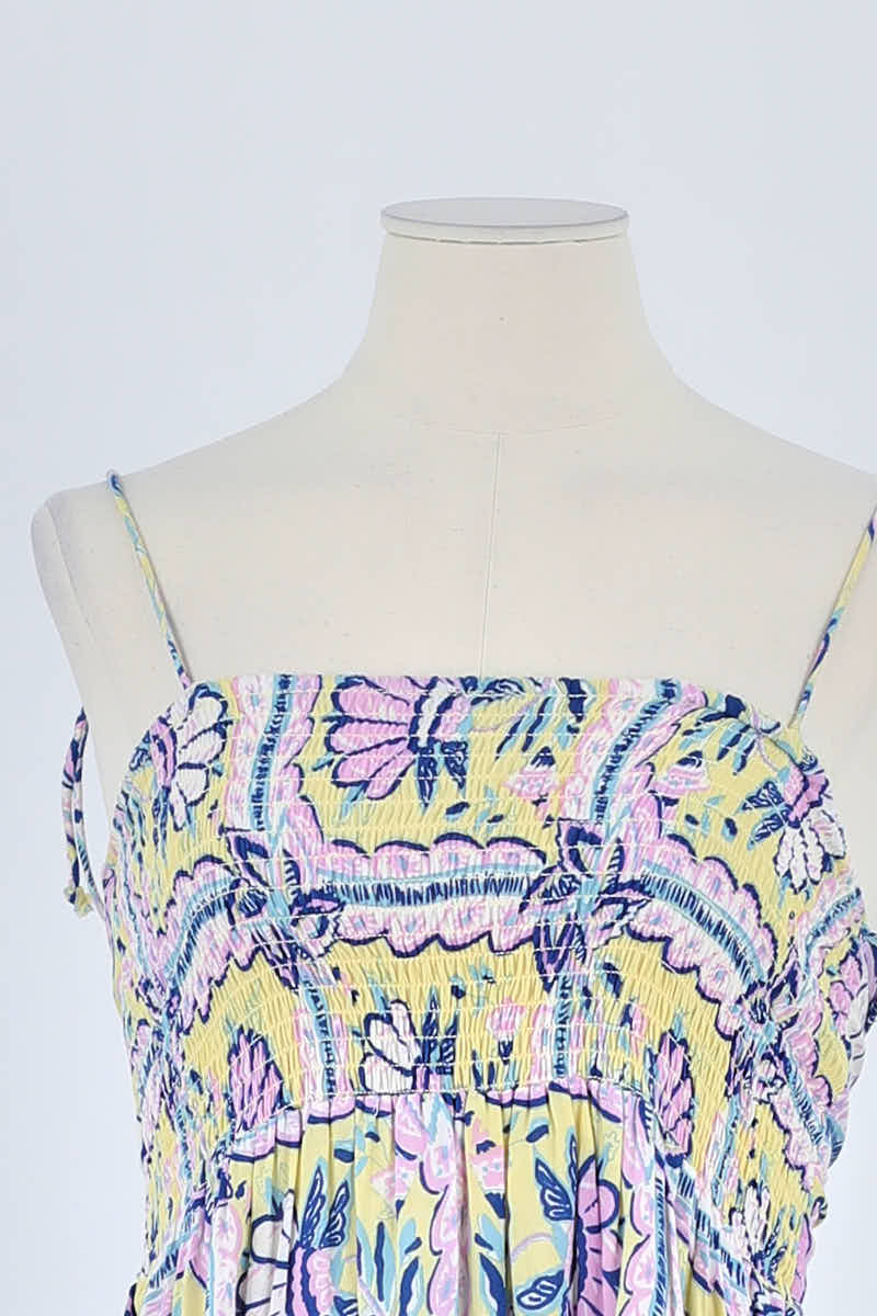 Robe Antik Batik Jaune en Viscose