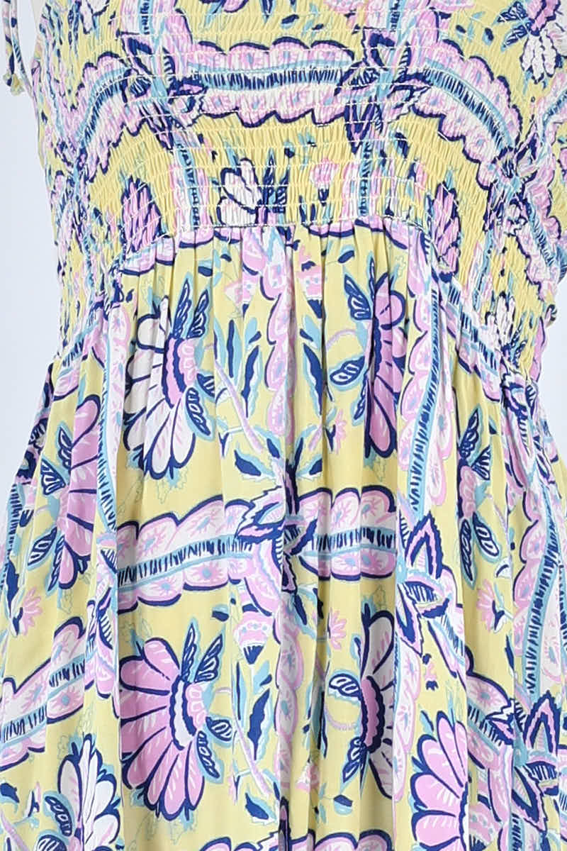 Robe Antik Batik Jaune en Viscose