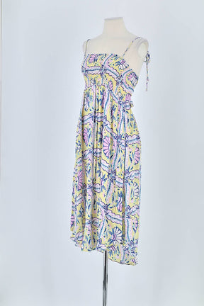 Robe Antik Batik Jaune en Viscose