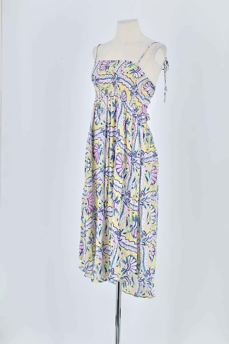 Robe Antik Batik Jaune en Viscose