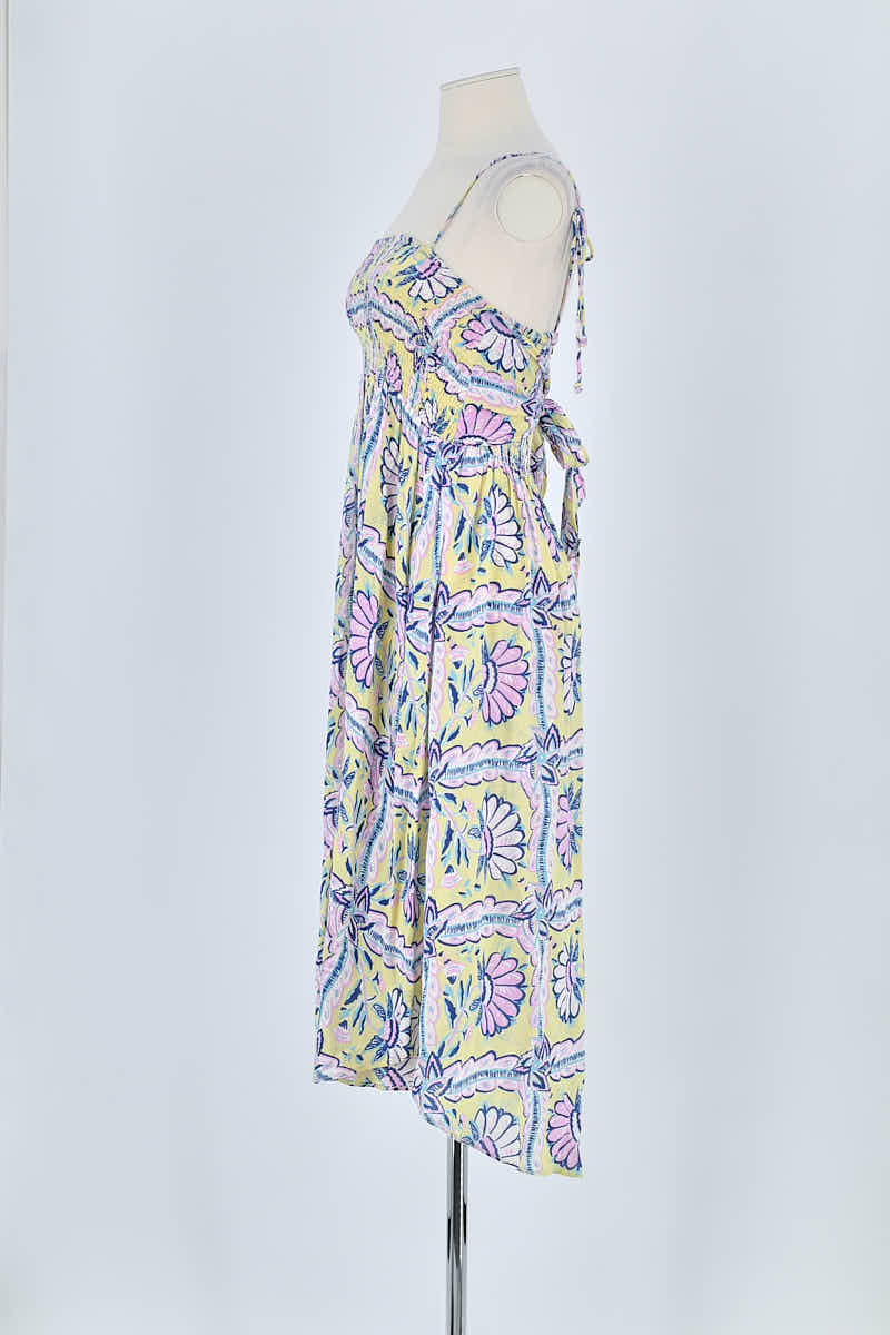 Robe Antik Batik Jaune en Viscose