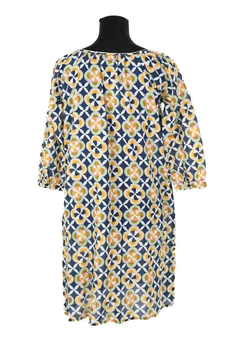 Robe Antik Batik Multicolore en Coton