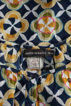 Robe Antik Batik Multicolore en Coton