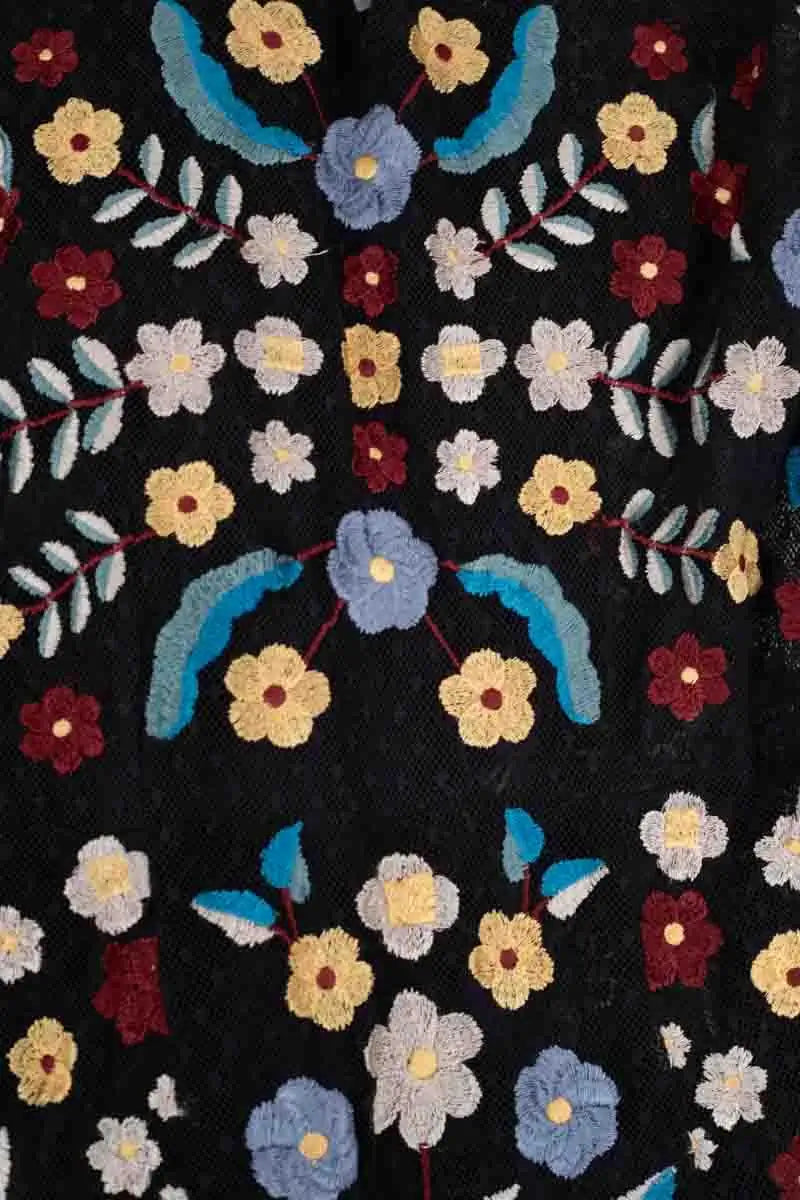 Robe Antik Batik Noir en Coton