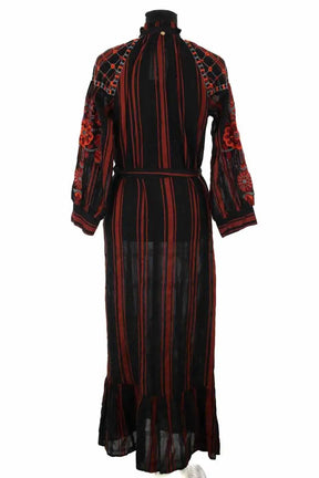 Robe Antik Batik Noir en Coton