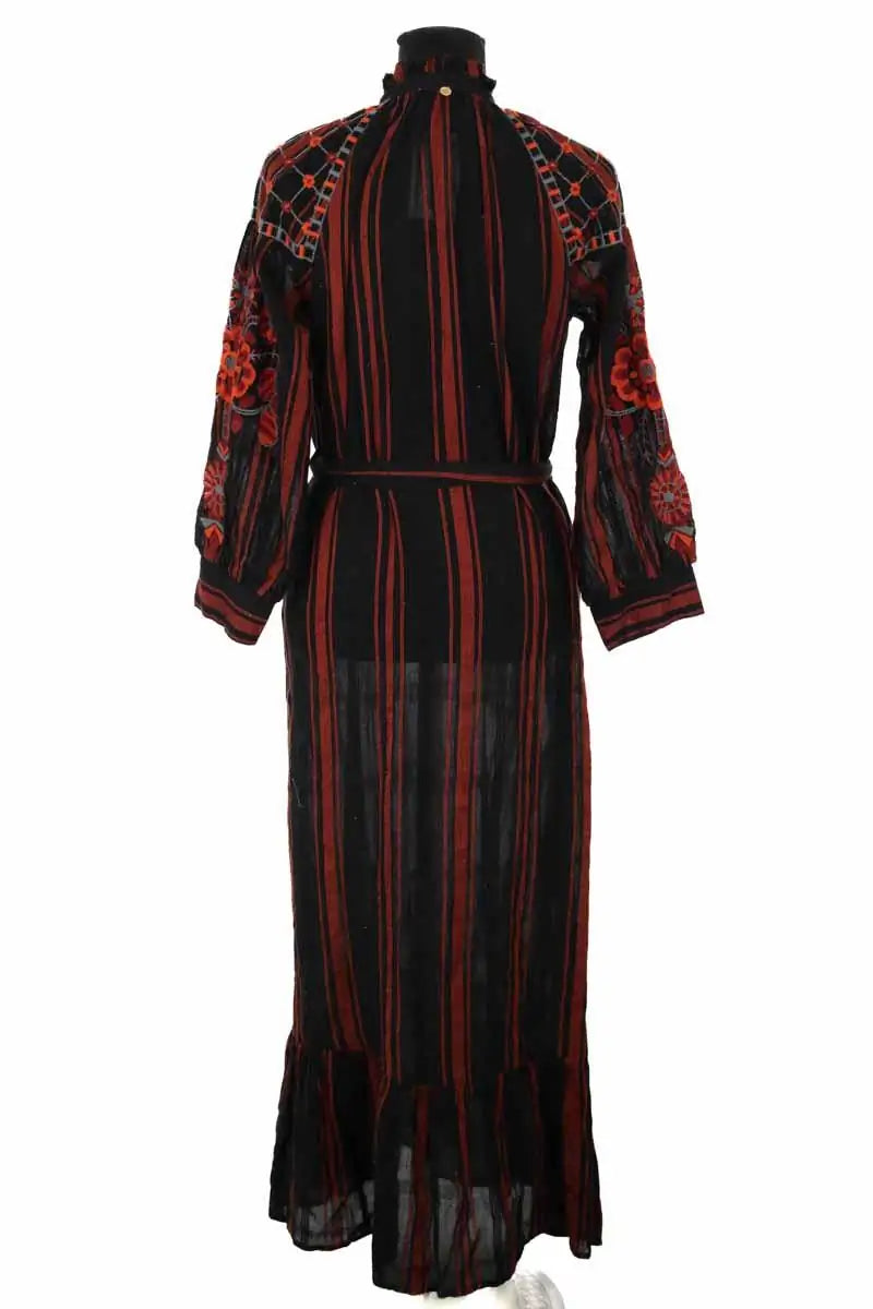 Robe Antik Batik Noir en Coton