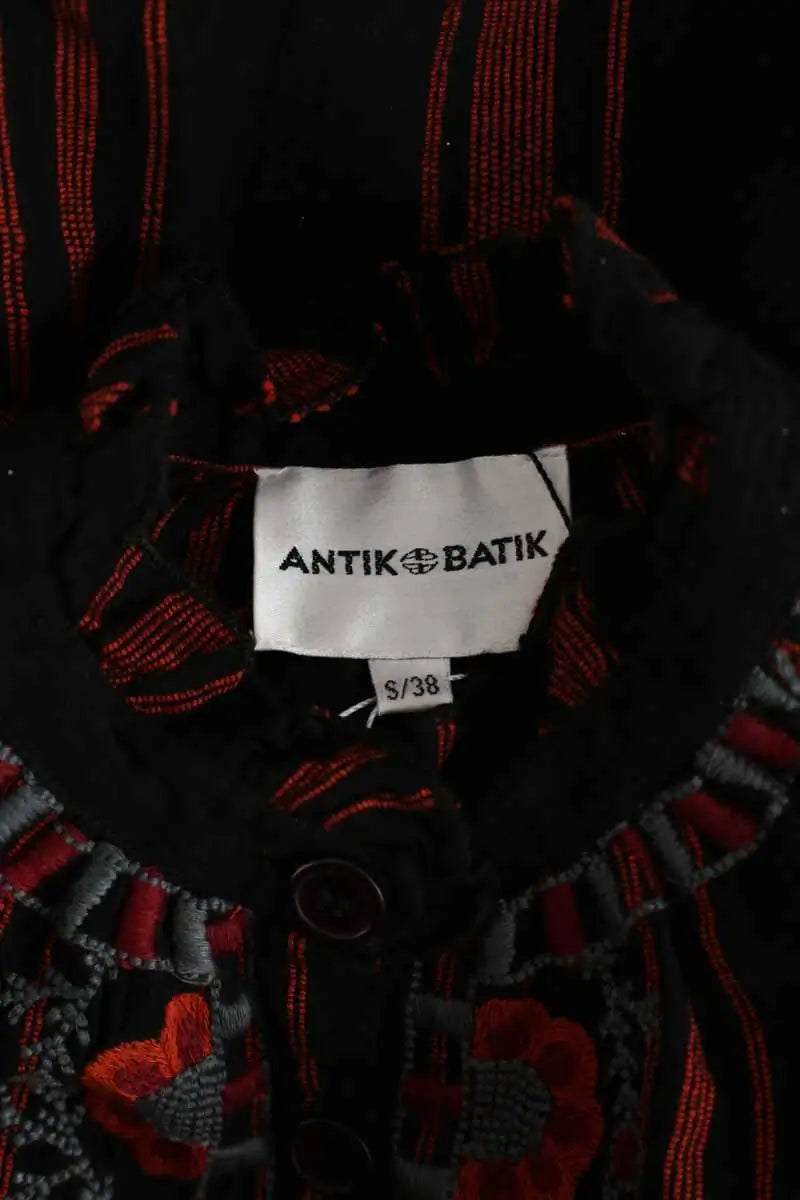 Robe Antik Batik Noir en Coton