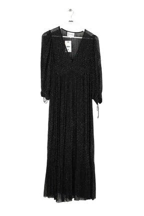 Robe Antik Batik Noir en Paillettes, taille M - Seconde Main