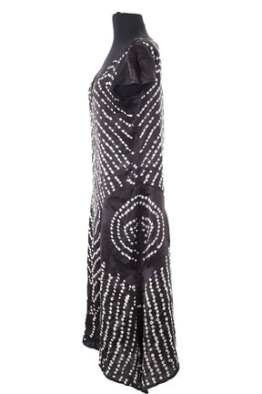 Robe Antik Batik Noir en Soie