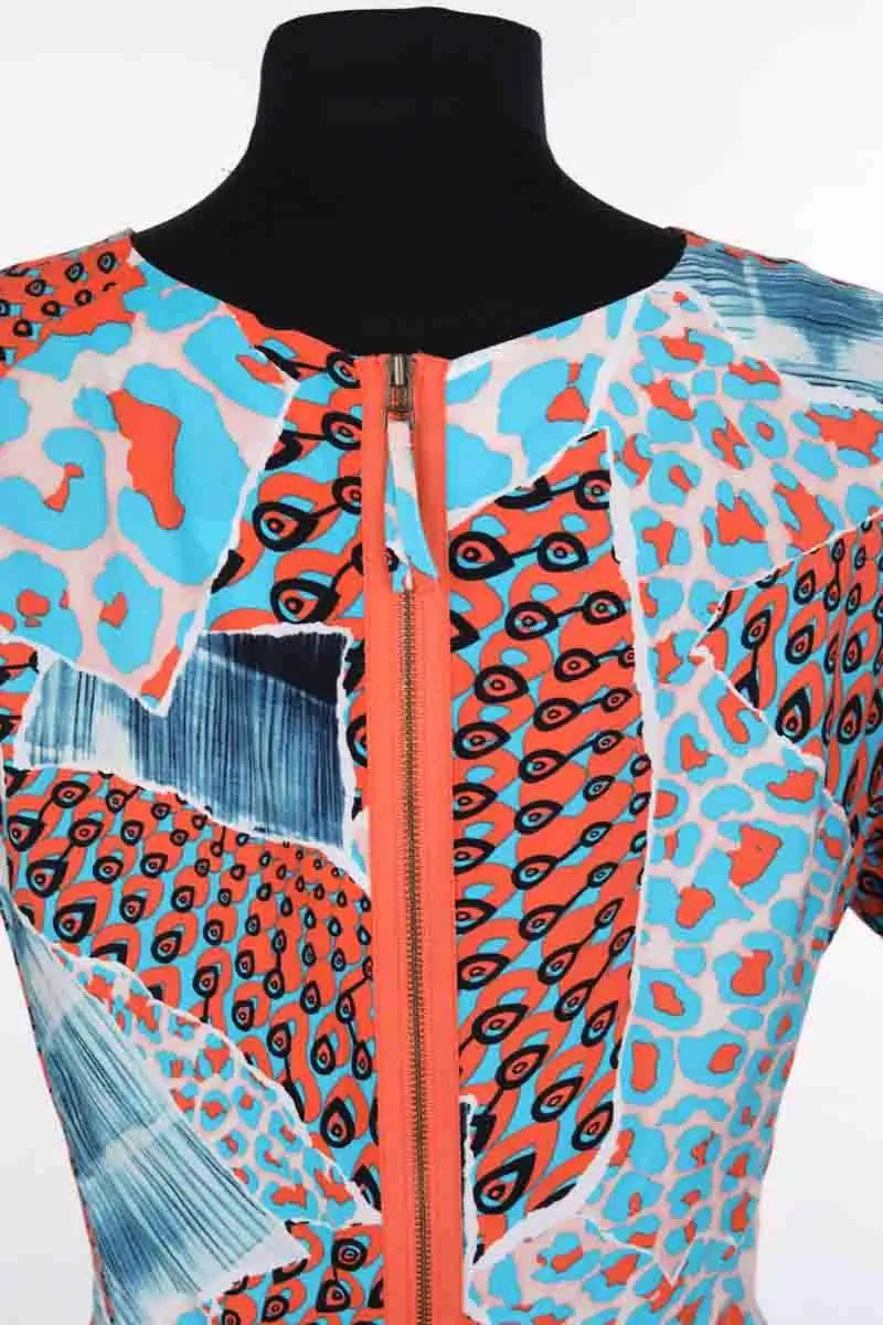 Robe Antik Batik Orange en Coton
