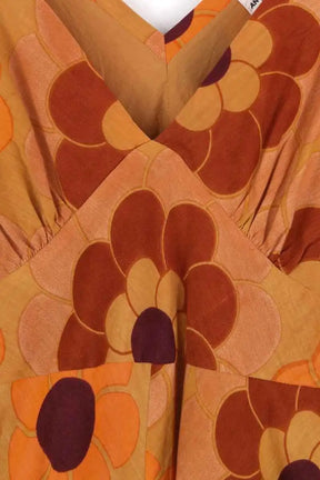 Robe Antik Batik Orange en Coton