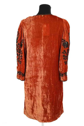 Robe Antik Batik Orange en Velours