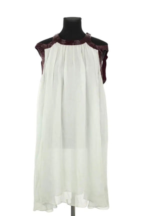 Robe Antik Batik Vert en Soie, taille S - Seconde Main