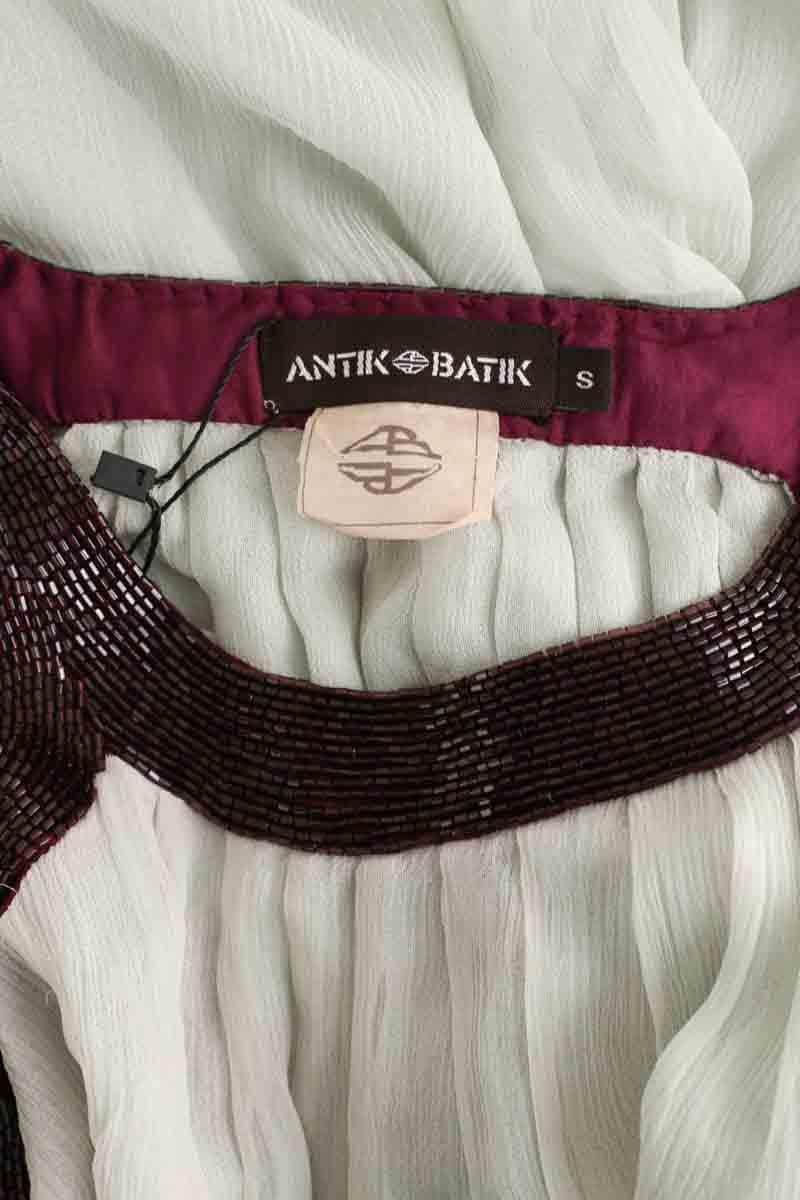 Robe Antik Batik Vert en Soie