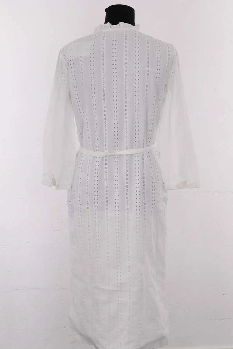 Robe APC Blanc en Coton