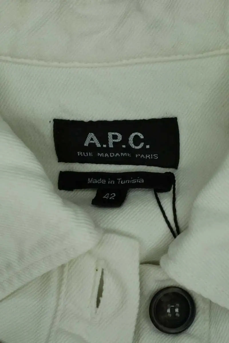 Robe APC Blanc en Coton
