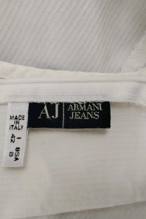 Robe Armani Blanc en Coton