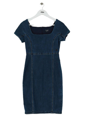 Robe Armani Bleu en Coton, taille S - Seconde Main