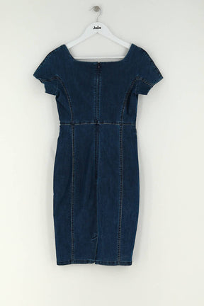 Robe Armani Bleu en Coton