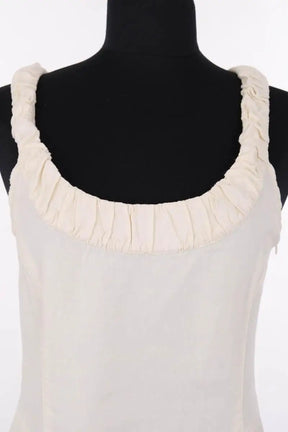 Robe Armani Jeans Ecru en Lin