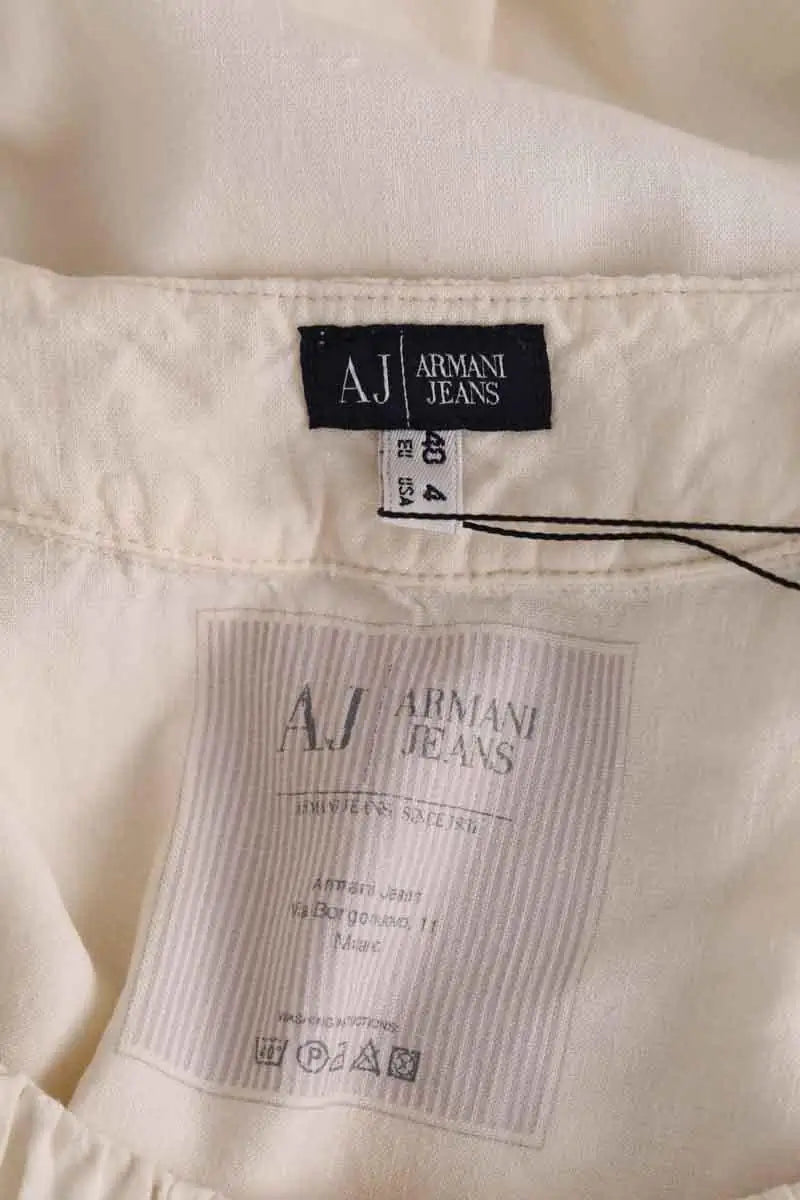 Robe Armani Jeans Ecru en Lin