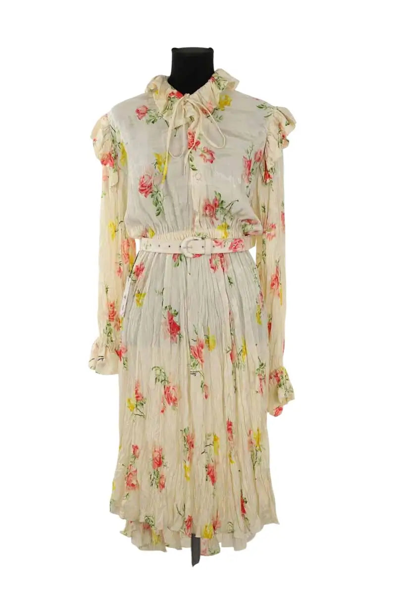 Robe Balenciaga Vintage flower silk dress Multicolore en Soie, taille S - Seconde Main