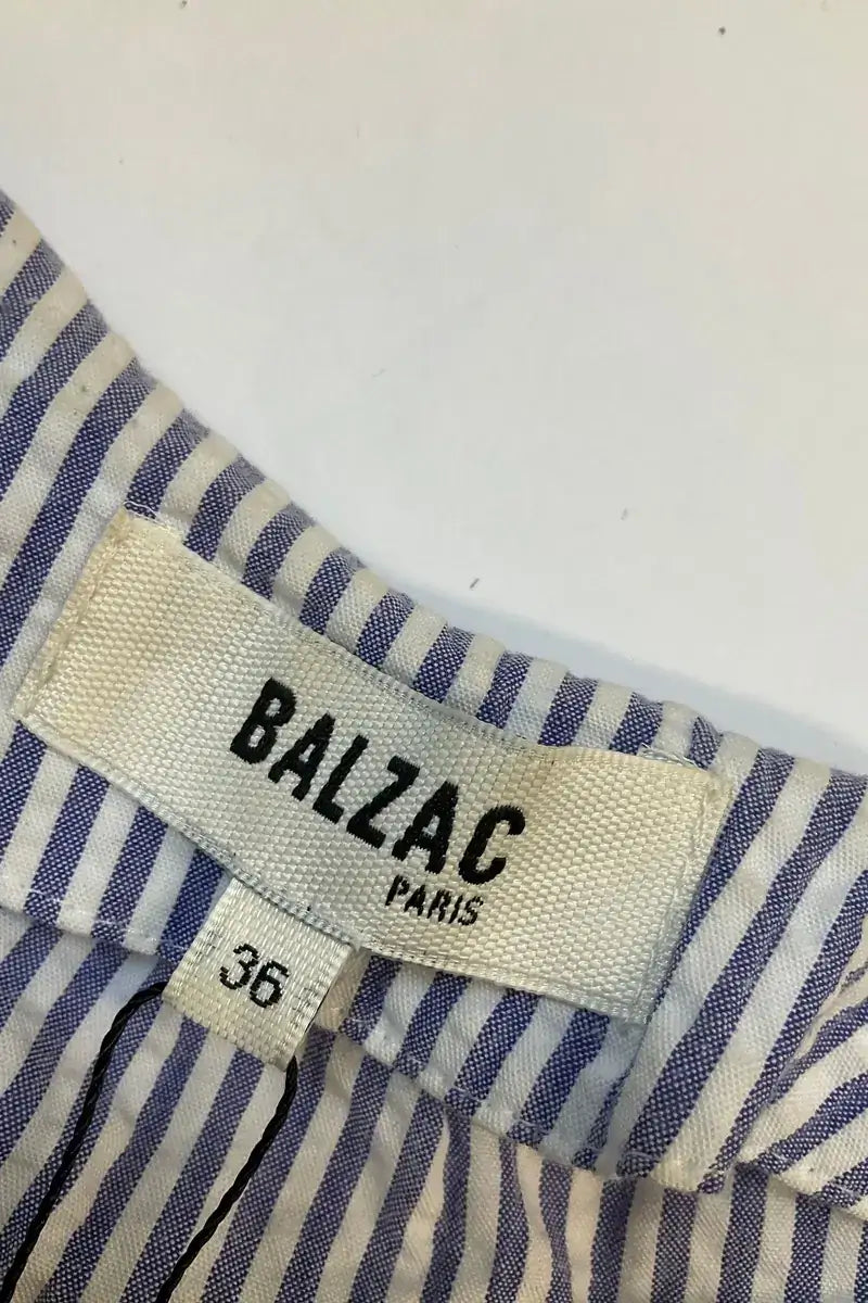 Robe Balzac Bleu en Coton