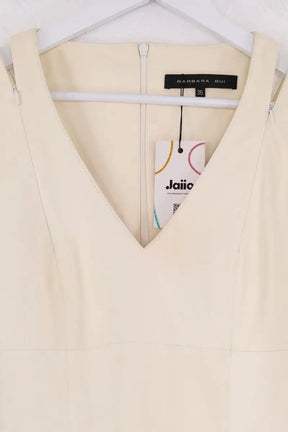 Robe Barbara Bui Beige en Cuir