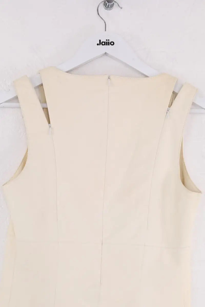 Robe Barbara Bui Beige en Cuir